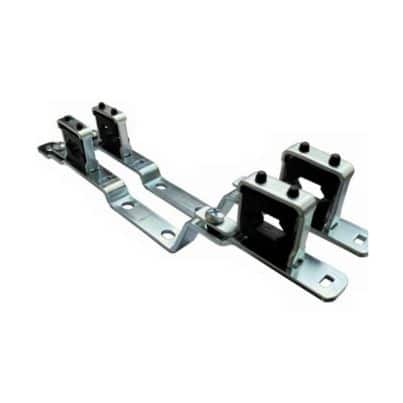 attache double pour collecteur laiton 1"