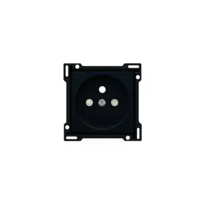 Enjoliveur Prise 2P+T black coated Niko (161-66601)