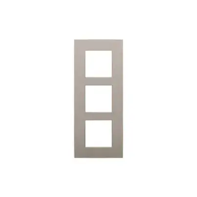 Plaque de recouvrement triple verticale, Niko intense bronze (134-76300)
